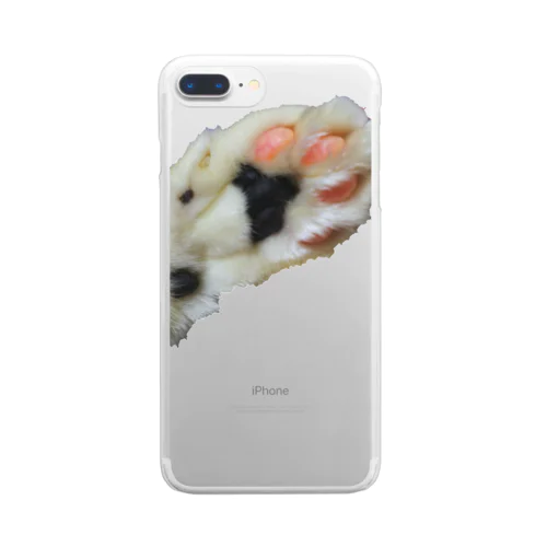 猫の手貸します Clear Smartphone Case