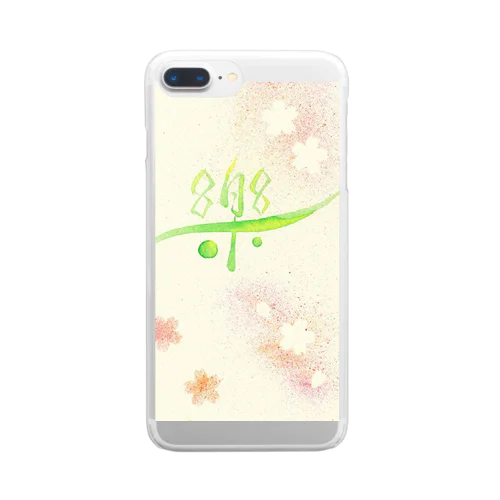 『楽』 Clear Smartphone Case