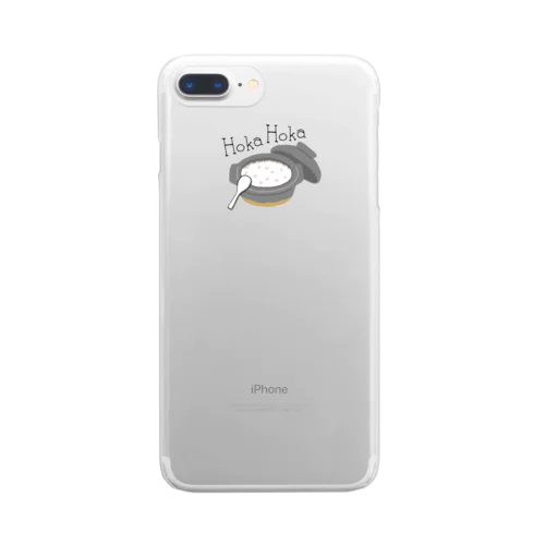 炊きたての土鍋ごはん Clear Smartphone Case