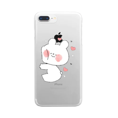 うさぎとくまちゃん Clear Smartphone Case