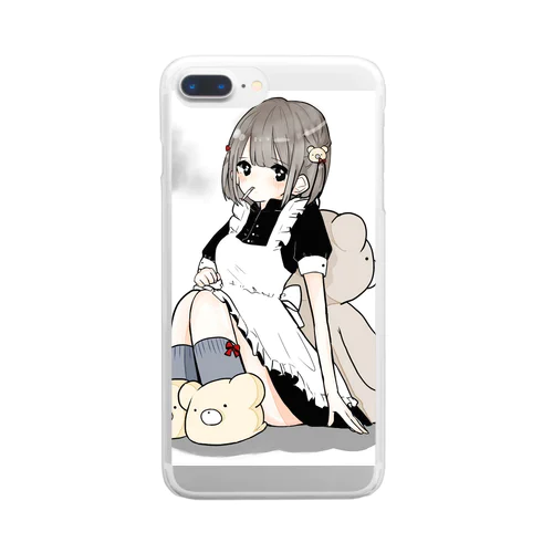 メイドちゃんの裏の顔 Clear Smartphone Case