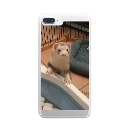 ちょびすけくん Clear Smartphone Case