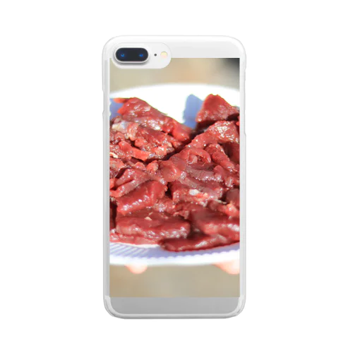 鹿肉いかが？ Clear Smartphone Case