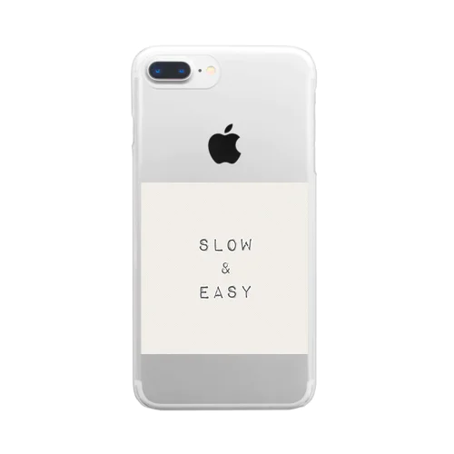 slow & easy Clear Smartphone Case