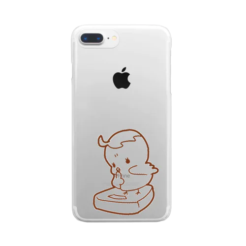 シンプルひよこのひよぴよちゃん Clear Smartphone Case