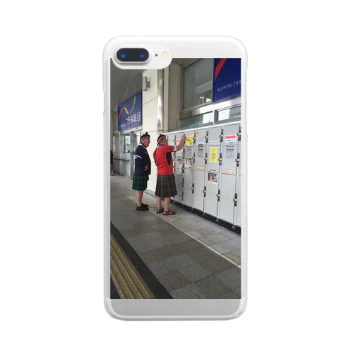 スカート文化 Clear Smartphone Case