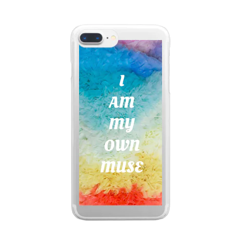 own muse　（レインボー＆グラフィック） Clear Smartphone Case
