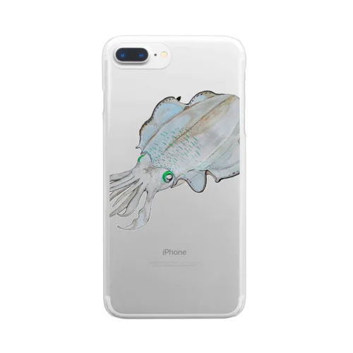 Aori-ika 【fishing style】 Clear Smartphone Case