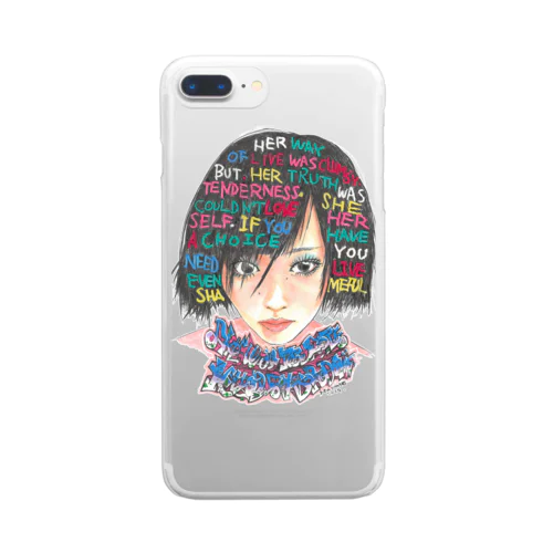 She was too late & killed by boredoms 3 Clear Smartphone Case