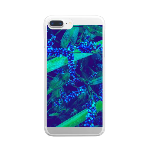 犬蓼BLUE Clear Smartphone Case