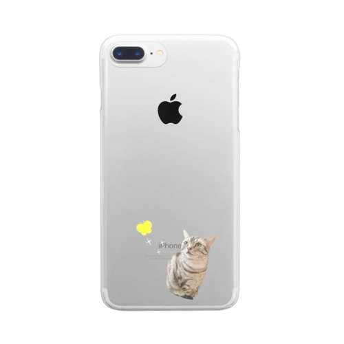 すぅちゃんとちょうちょ Clear Smartphone Case