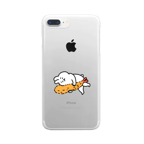 エビフライとうさぎ Clear Smartphone Case