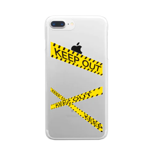 keep out Clear Smartphone Case