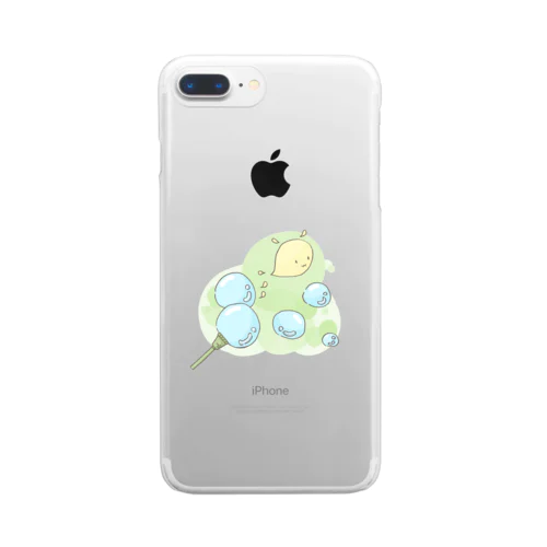 しゃぼん玉ぷちん Clear Smartphone Case