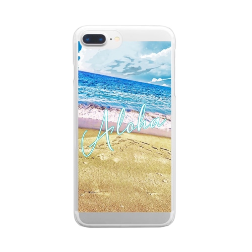 常夏の海 Clear Smartphone Case
