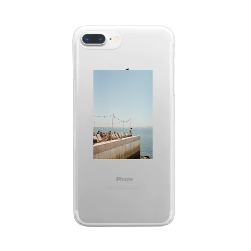 Lisbon* Terrace by the sea Clear Smartphone Case