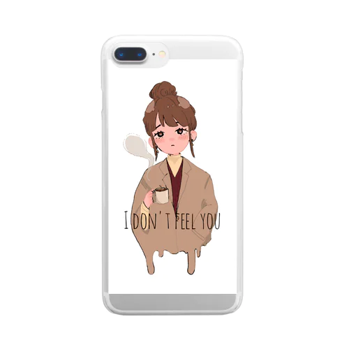 カフェでみた女の子 Clear Smartphone Case