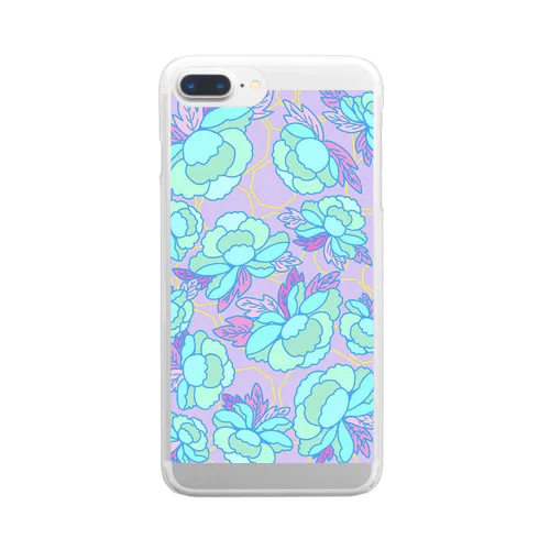 peony Clear Smartphone Case