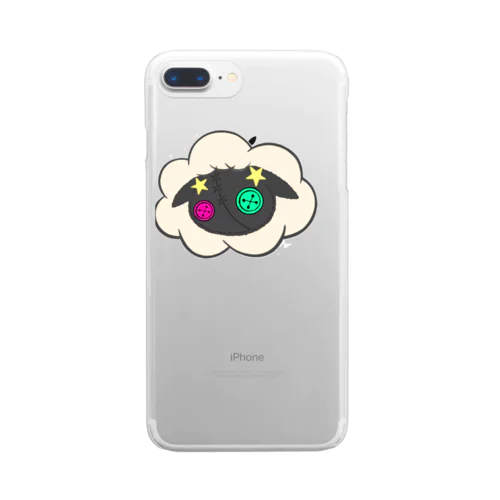 【つむぎはぎシリーズ】ひつじ Clear Smartphone Case