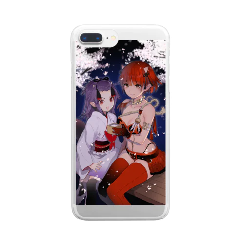 鬼っ子姉妹 Clear Smartphone Case