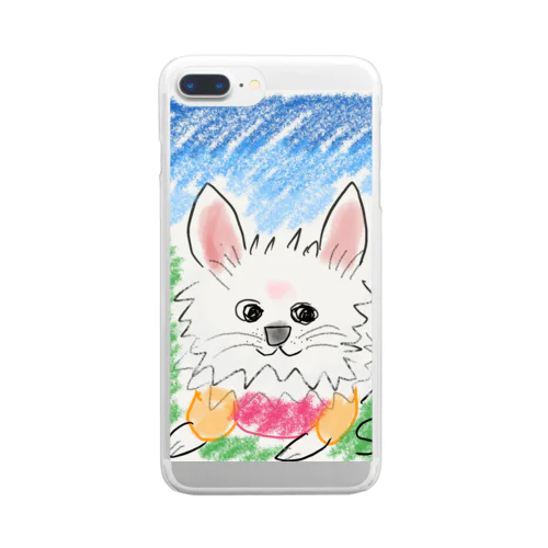 Pomeranian loves go out Clear Smartphone Case