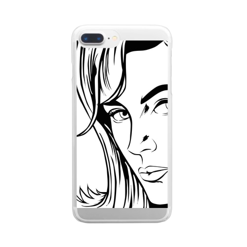 コミックウーマン Clear Smartphone Case