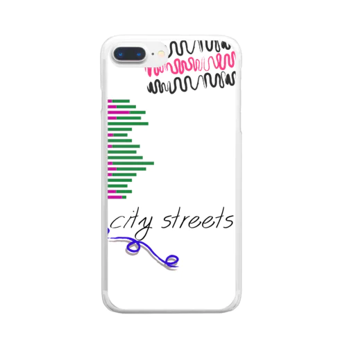 city streets クリアスマホケース