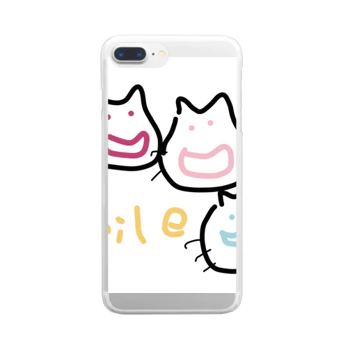 笑顔のかたち Clear Smartphone Case