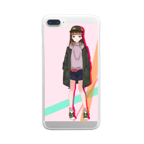 ようきゃになりたいかばー Clear Smartphone Case