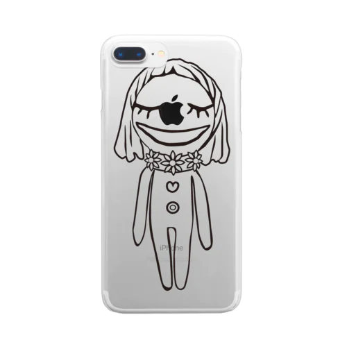 わく子(人間、女の子) Clear Smartphone Case