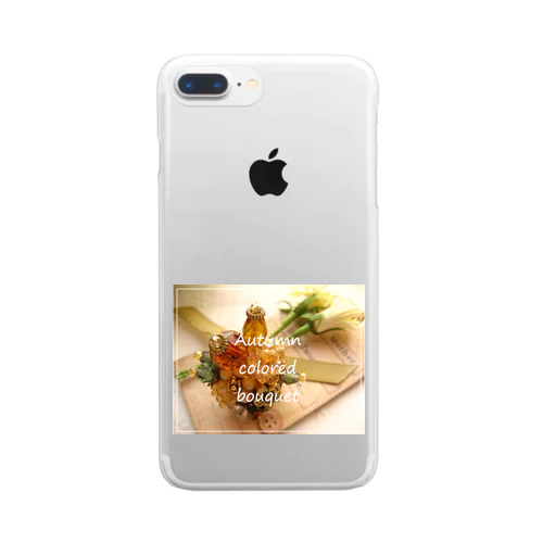  Autumn colored bouquet Clear Smartphone Case