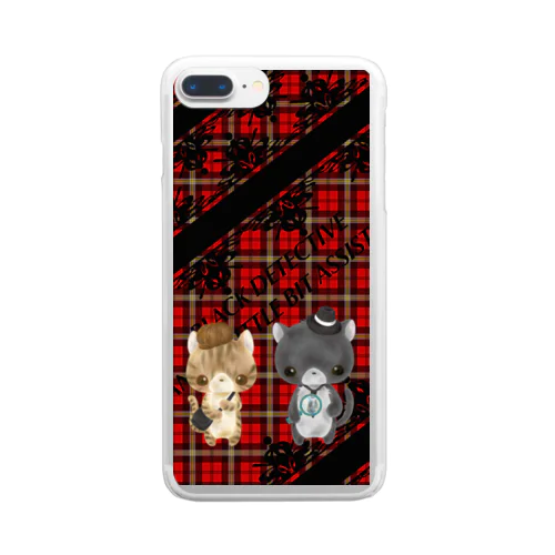 黒猫探偵 Clear Smartphone Case