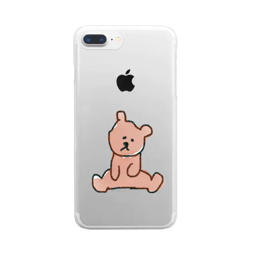 くまクマさん Clear Smartphone Case