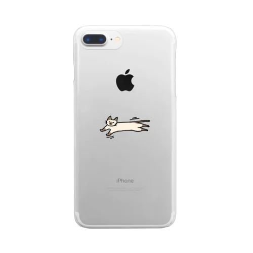 うちのねこ(のび) Clear Smartphone Case