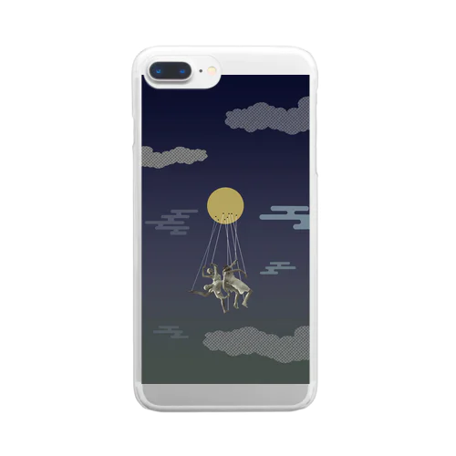 月夜のダンス Clear Smartphone Case