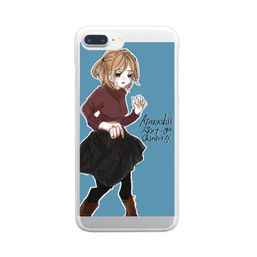 遊海月のiPhoneケース Clear Smartphone Case