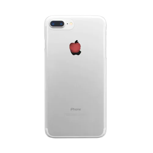 リンゴ（赤） Clear Smartphone Case