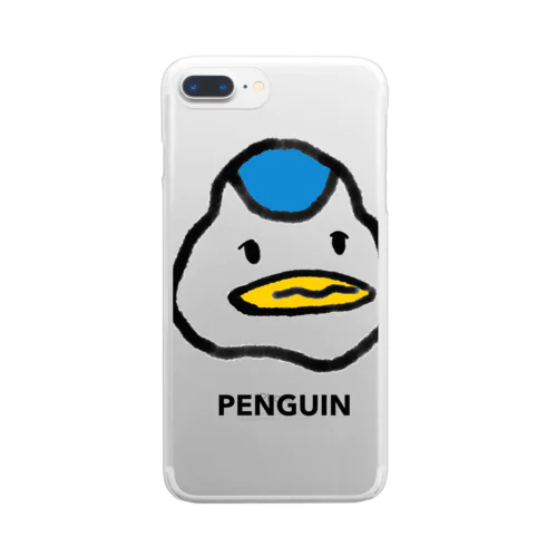 なんともいえないペンギン Clear Smartphone Case