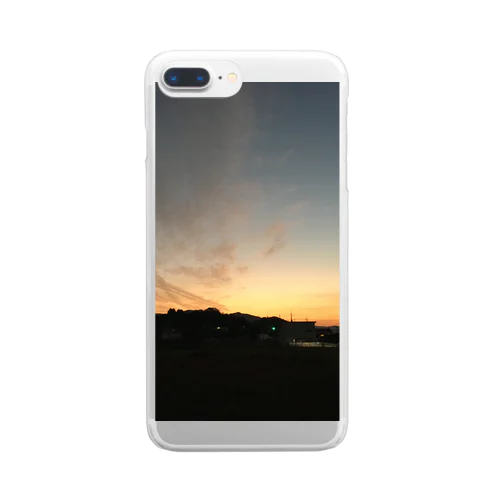 夕日 Clear Smartphone Case