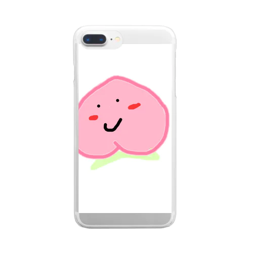 ケツアゴなモモちゃん Clear Smartphone Case