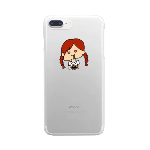 ウニよだれちゃん Clear Smartphone Case