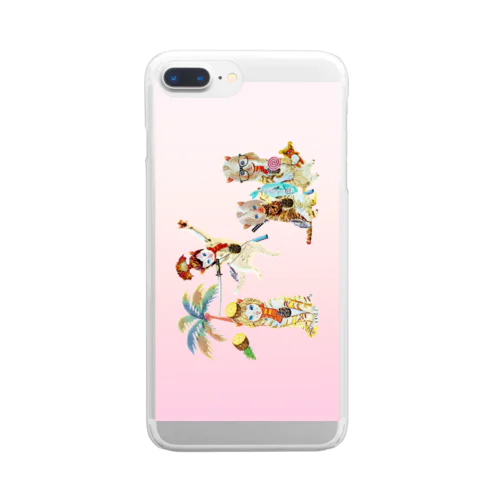 CAT パラダイス Clear Smartphone Case