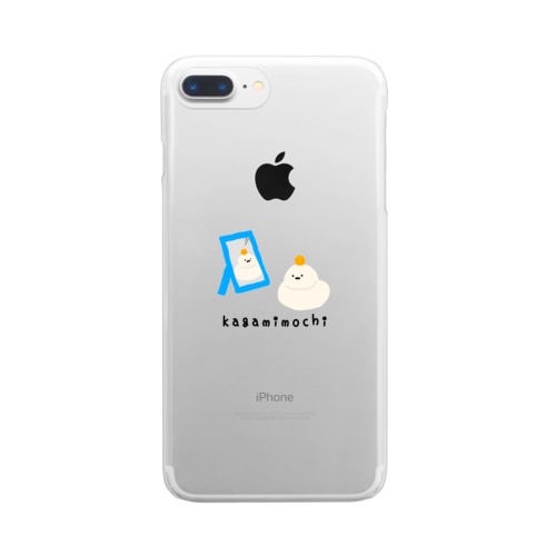 鏡の国の鏡もち Clear Smartphone Case