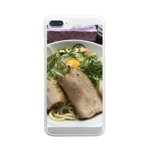 二郎系まぜそば Clear Smartphone Case