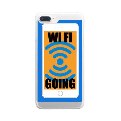 WiFi発信中　 Clear Smartphone Case