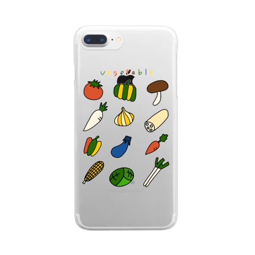 野菜イラスト Clear Smartphone Case