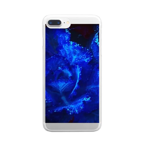 蒼色…葉牡丹 Clear Smartphone Case