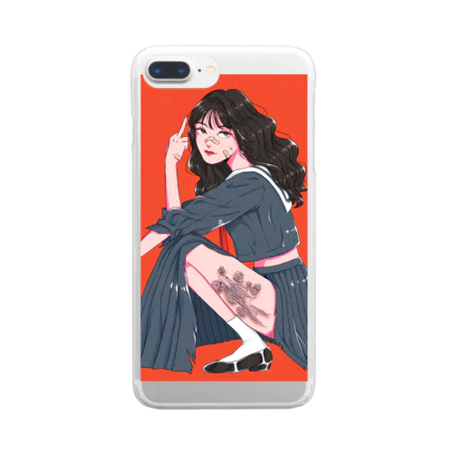 不良少女 Clear Smartphone Case