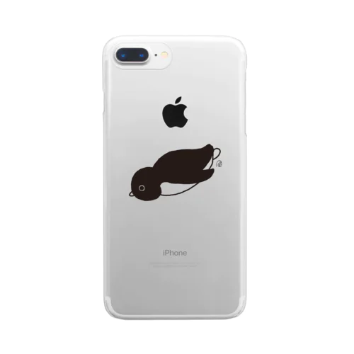  泳ぐアデリー(どーん) Clear Smartphone Case