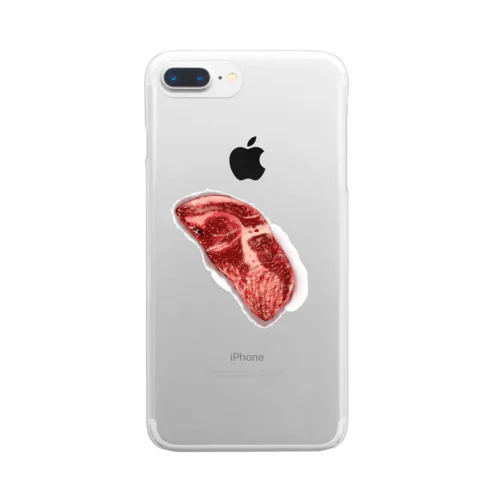 焼肉したくなる生肉 Clear Smartphone Case